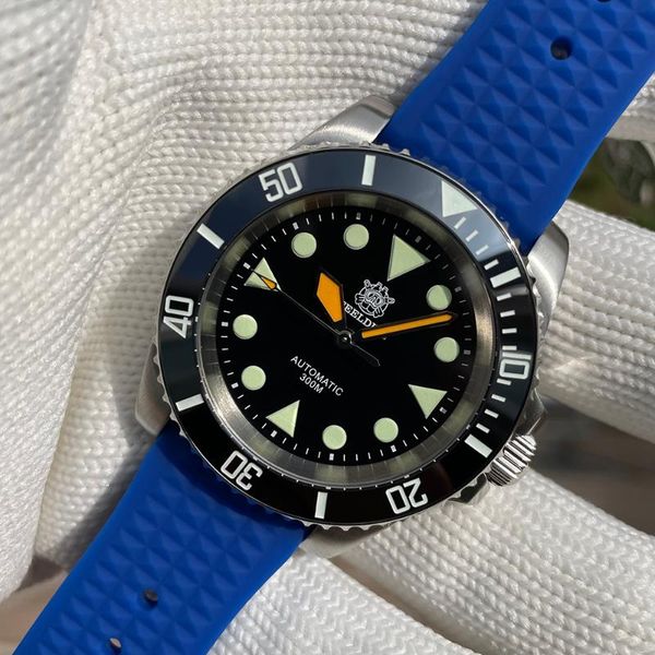 wristwatches steeldive design sd1955 diver wristwatch water ghost luminous hands 30bar 300m waterproof trend men's mechanical fashion r, Slivery;brown
wristwatches steeldive design sd1955 diver wristwatch water ghost luminous hands 30bar 300m waterproof trend men's mechanical fashion r, Slivery;brown