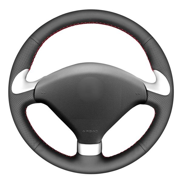 black pu faux leather hand-stitched car steering wheel cover for 307 cc 307 407 sw 2004-2009
black pu faux leather hand-stitched car steering wheel cover for 307 cc 307 407 sw 2004-2009