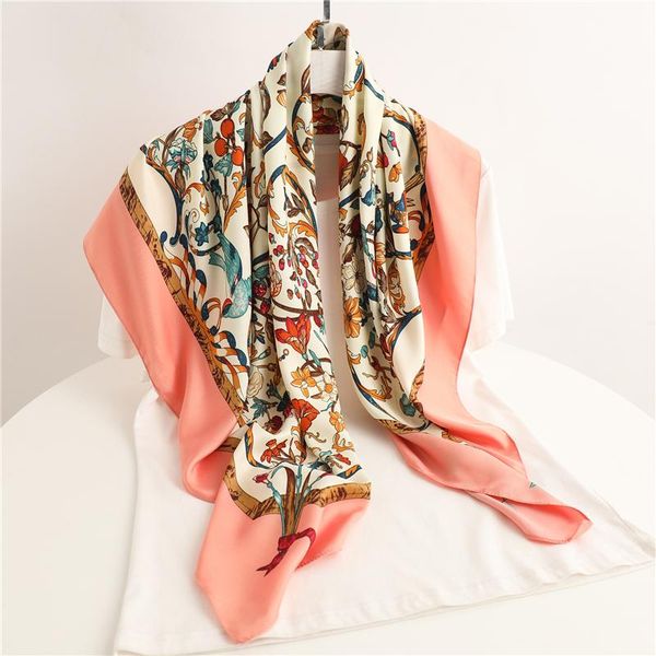scarves square scarf women shawl neckerchief female twill headscarf retro print hair wrap hijab headband foulard for ladies bandana 2021, Blue;gray
scarves square scarf women shawl neckerchief female twill headscarf retro print hair wrap hijab headband foulard for ladies bandana 2021, Blue;gray