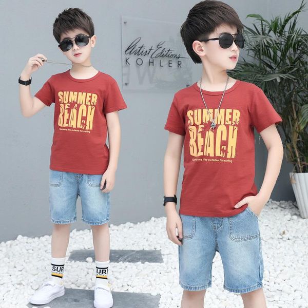 clothing sets summer children's wear suit boys' 2021 cotton medium and large short sleeve t-shirt, White
clothing sets summer children's wear suit boys' 2021 cotton medium and large short sleeve t-shirt, White