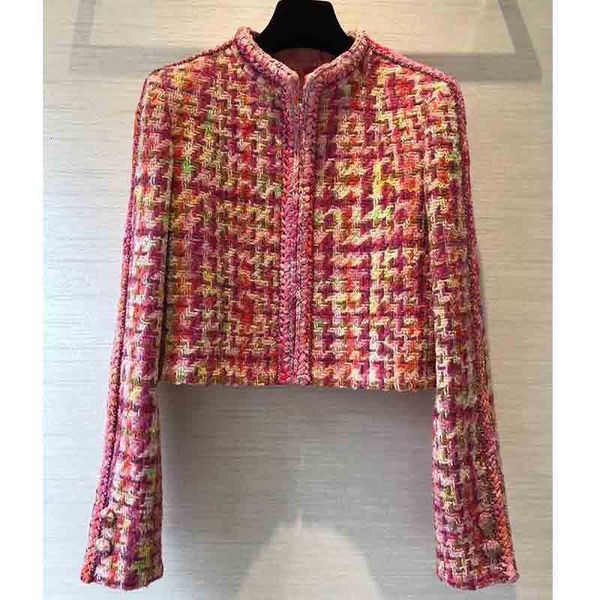 women's jackets woman early spring pink jacket tweed elegant hand-weaving tie-dye silk lining with short coat zip crcr, Black;brown
women's jackets woman early spring pink jacket tweed elegant hand-weaving tie-dye silk lining with short coat zip crcr, Black;brown