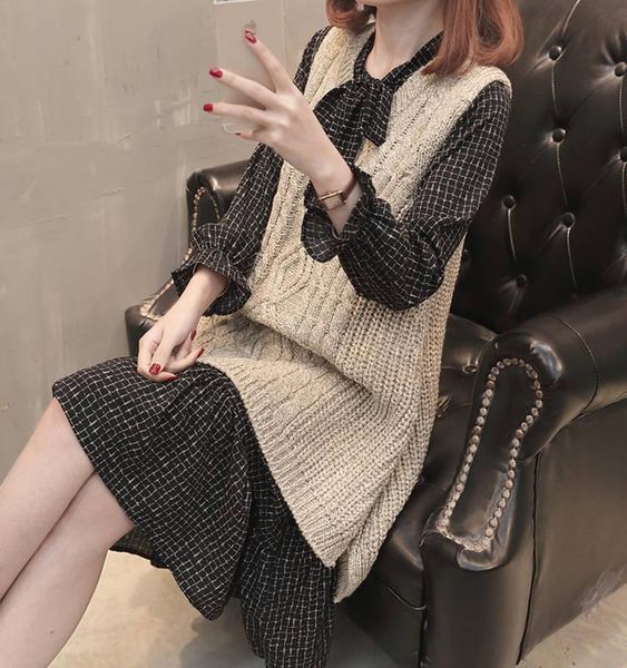 men's jackets plus size women's sweater vest fat sister korean version loose slim twist chiffon dress nkne, Black;brown
men's jackets plus size women's sweater vest fat sister korean version loose slim twist chiffon dress nkne, Black;brown