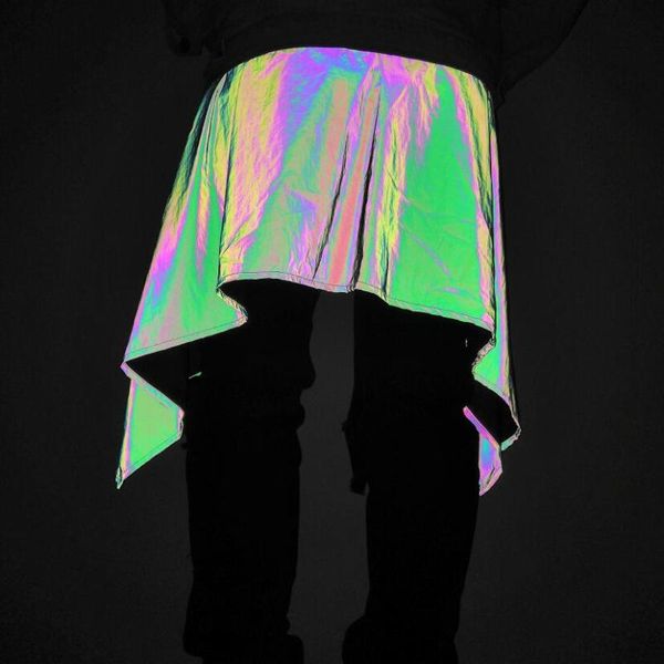 reflective punk waist pants skirt men/women 2021 brand harajuku hip hop fashion dance jogging loose skirts men's shorts, White;black
reflective punk waist pants skirt men/women 2021 brand harajuku hip hop fashion dance jogging loose skirts men's shorts, White;black