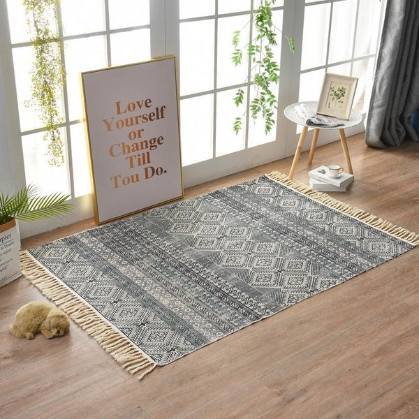 hand knitting carpet large area rectangle print macrame non-slip living room bedroom simple decoration cotton and linen rug carpets
hand knitting carpet large area rectangle print macrame non-slip living room bedroom simple decoration cotton and linen rug carpets