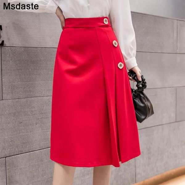 skirts office lady korean chic 3 buttons decor a-line high waist women vintage formal business work wear skirt jupe femme, Black
skirts office lady korean chic 3 buttons decor a-line high waist women vintage formal business work wear skirt jupe femme, Black