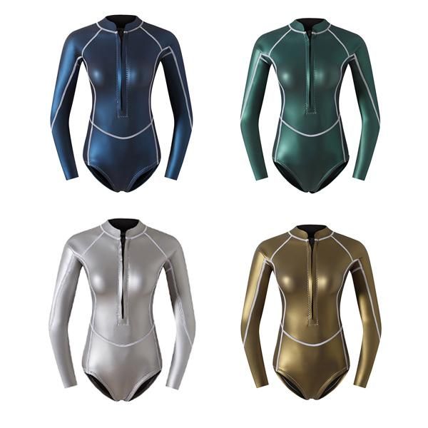 2.0 mm yamamoto neoprene high stretch female wetsuits one piece with titanium coating outside long sleeve swim wear
2.0 mm yamamoto neoprene high stretch female wetsuits one piece with titanium coating outside long sleeve swim wear