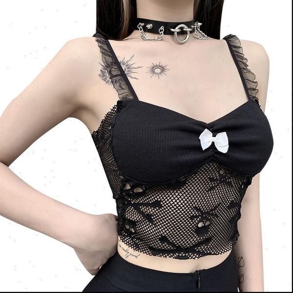 summer lace sling women tanks black vintage spaghetti strap streetwear backless see through gothic skull tank, White
summer lace sling women tanks black vintage spaghetti strap streetwear backless see through gothic skull tank, White