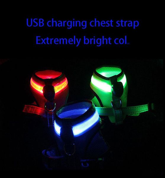 cat collars & leads led light pet chest harness night artifact usb charging dog collar
cat collars & leads led light pet chest harness night artifact usb charging dog collar