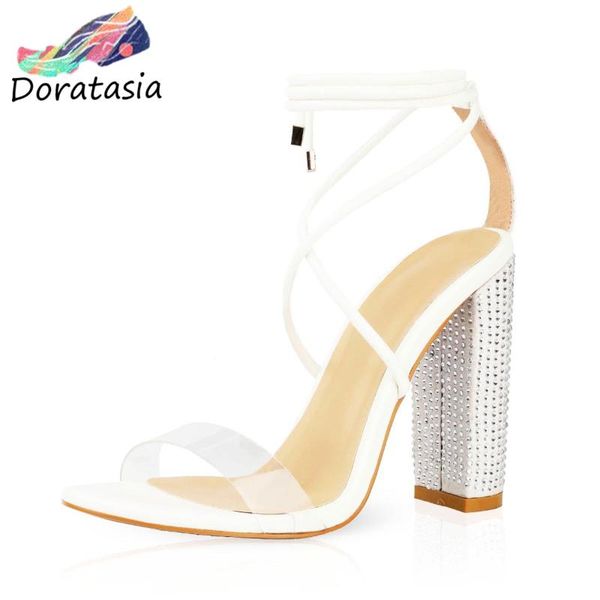 dress shoes doratasia ins women open toe high heels thin belt party pvc sandals summer, Black
dress shoes doratasia ins women open toe high heels thin belt party pvc sandals summer, Black