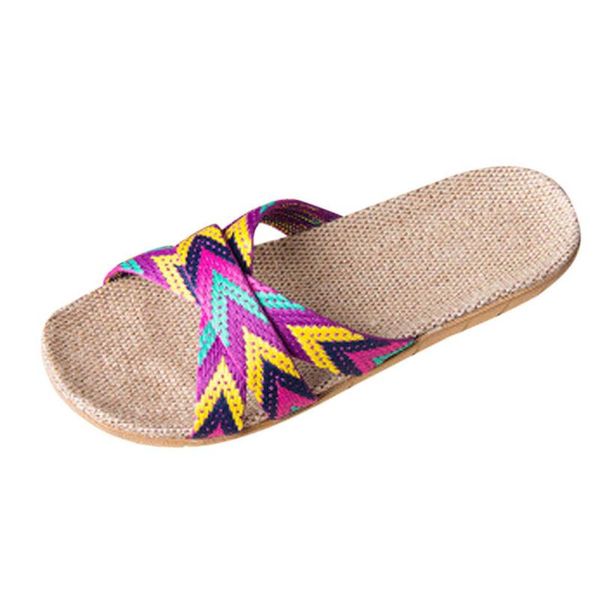 slippers sagace summer flax home indoor floor shoes cross belt open toe flat beach simple women, Black
slippers sagace summer flax home indoor floor shoes cross belt open toe flat beach simple women, Black