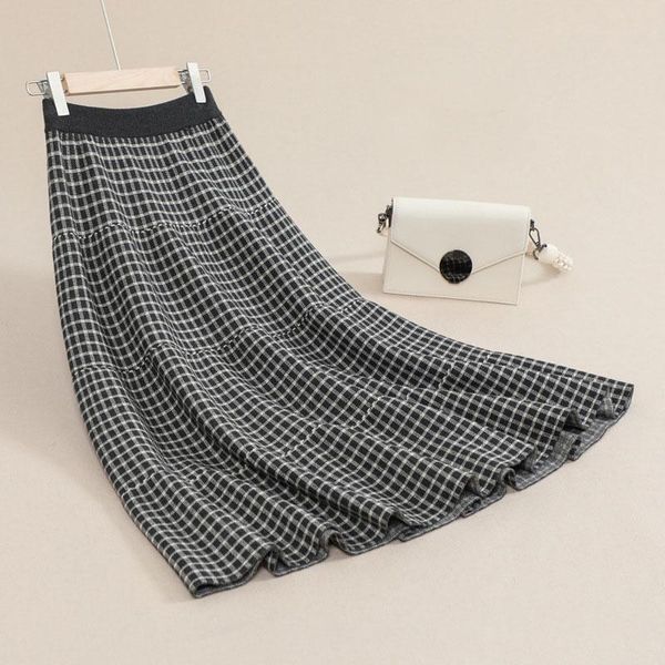 skirts 2021 winter a-line skirt women elastic high waist plaid womens casual loose femme thicken knit outwear, Black
skirts 2021 winter a-line skirt women elastic high waist plaid womens casual loose femme thicken knit outwear, Black