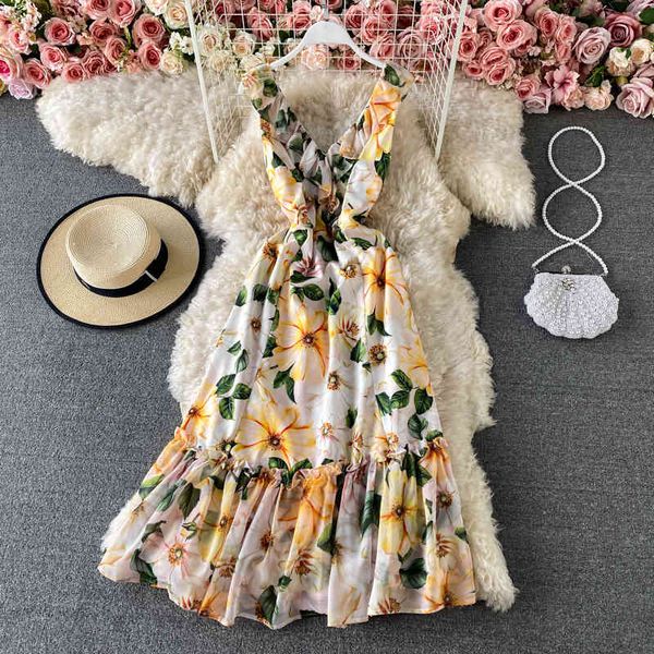 dresses summer runway bodycon mermaid women's sleeveless v-neck v back flower print ruffles yellow party tank, Black;gray
dresses summer runway bodycon mermaid women's sleeveless v-neck v back flower print ruffles yellow party tank, Black;gray