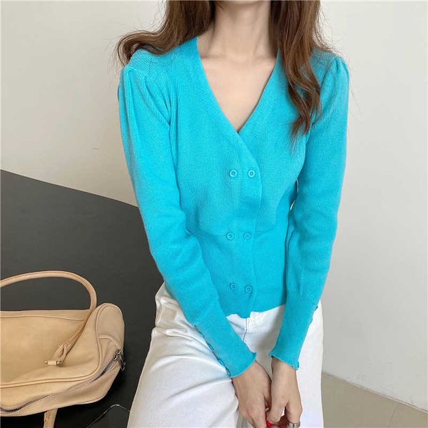 shintimes v-neck double breasted button cardigans korean fashion winter short sweater women long sleeve knitted pull femme 210615, White
shintimes v-neck double breasted button cardigans korean fashion winter short sweater women long sleeve knitted pull femme 210615, White