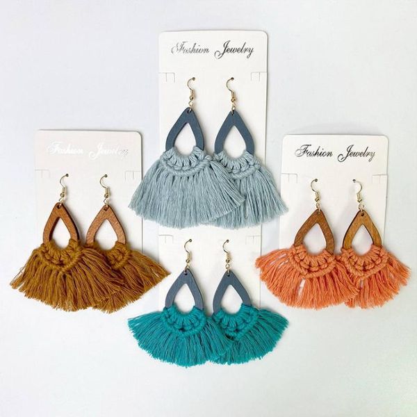 dangle & chandelier 2021 handworked macrame earrings cutout colored wood teardrop fan fringe weave cotton tassel for women bohemian jewelry, Silver
dangle & chandelier 2021 handworked macrame earrings cutout colored wood teardrop fan fringe weave cotton tassel for women bohemian jewelry, Silver