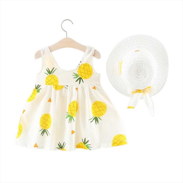 kids toddler infant baby girl dresses girls sleeveless pineapple print hat summer fashion 1 4years, Red;yellow
kids toddler infant baby girl dresses girls sleeveless pineapple print hat summer fashion 1 4years, Red;yellow