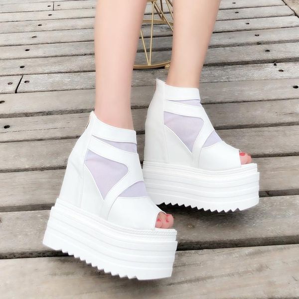increase within muffin bottom fish mouth women's sandals thick wedge roman shoes fashion high-heel, Black
increase within muffin bottom fish mouth women's sandals thick wedge roman shoes fashion high-heel, Black