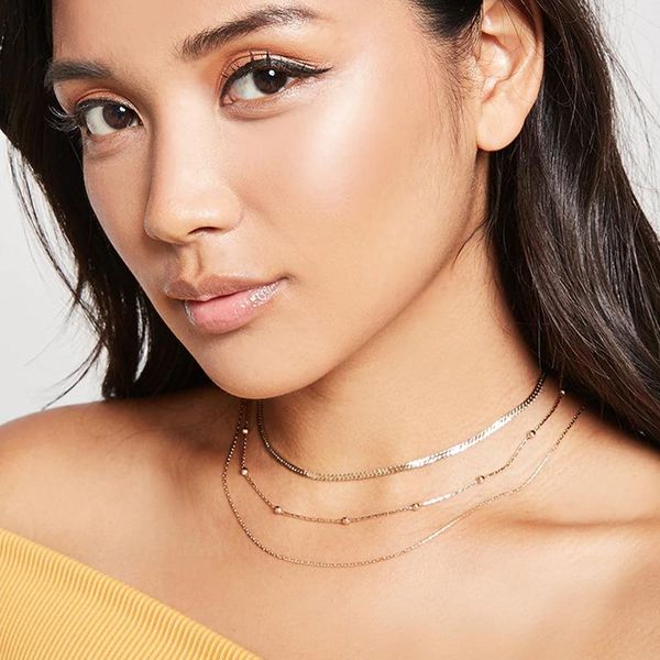 chains multilayer beaded collar necklace of three groups states women adorn article xl160, Silver
chains multilayer beaded collar necklace of three groups states women adorn article xl160, Silver