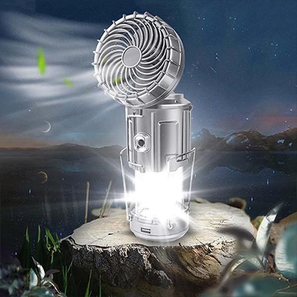 portable lanterns 6 in 1 outdoor led camping lantern with fan solar powered handheld lamp for fishing éclairage d'extérieur
portable lanterns 6 in 1 outdoor led camping lantern with fan solar powered handheld lamp for fishing éclairage d'extérieur