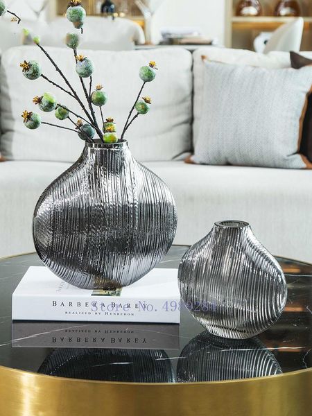 vases glass vase stripe silver flower arrangement hydroponic accessories modern home decoration wedding
vases glass vase stripe silver flower arrangement hydroponic accessories modern home decoration wedding