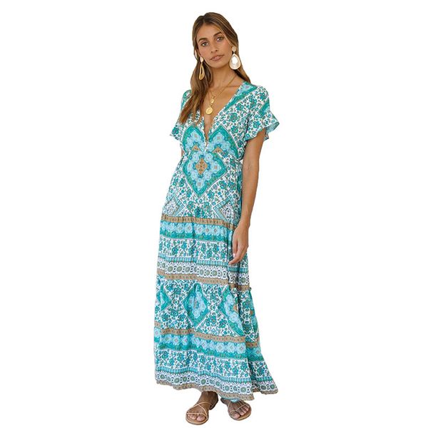 spring boho vintage print deep v-neck woman long dress butterfly sleeve patchwork loose casual dance swing dresses vestido longo 210414, Black;gray
spring boho vintage print deep v-neck woman long dress butterfly sleeve patchwork loose casual dance swing dresses vestido longo 210414, Black;gray
