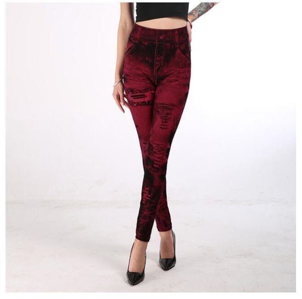 women high waist leggings fashion push up hole jeans slim stretch pencil pants thin fake denim jeggings femme clothing women's & capris, Black;white
women high waist leggings fashion push up hole jeans slim stretch pencil pants thin fake denim jeggings femme clothing women's & capris, Black;white