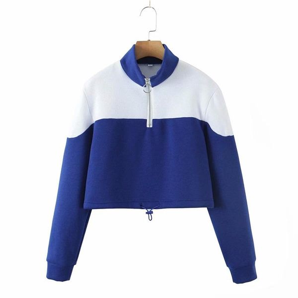 women's hoodies & sweatshirts women 2022 fashion splicing basic sports vintage long sleeve zipper stand-up neck pullovers streetwear, Black
women's hoodies & sweatshirts women 2022 fashion splicing basic sports vintage long sleeve zipper stand-up neck pullovers streetwear, Black