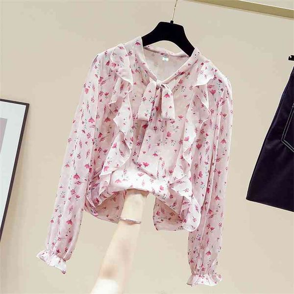 autumn women's bow flare long sleeves ruffles floral chiffon shirts girls ladies shirt blouse a4083 210519, White
autumn women's bow flare long sleeves ruffles floral chiffon shirts girls ladies shirt blouse a4083 210519, White