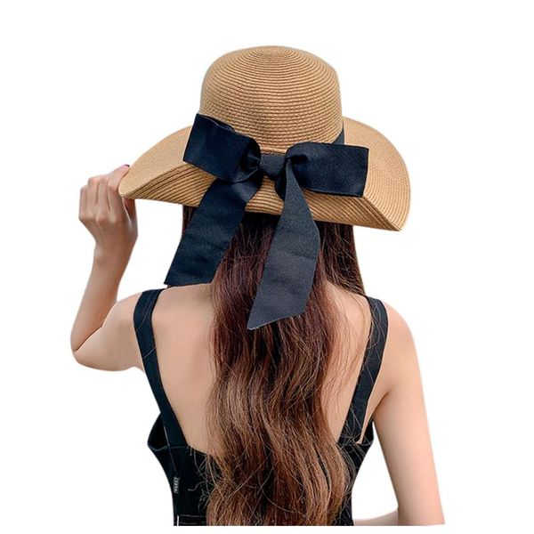 wide brim hats fashion design women's sunshade brims bow straw hat summer sunscreen beach sun outdoor accessories, Blue;gray
wide brim hats fashion design women's sunshade brims bow straw hat summer sunscreen beach sun outdoor accessories, Blue;gray
