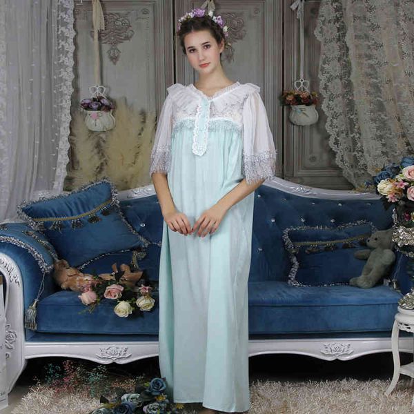 women's sleepwear nightgown woman long homewear ankle length gown lace retro sweet tii8, Black;red
women's sleepwear nightgown woman long homewear ankle length gown lace retro sweet tii8, Black;red