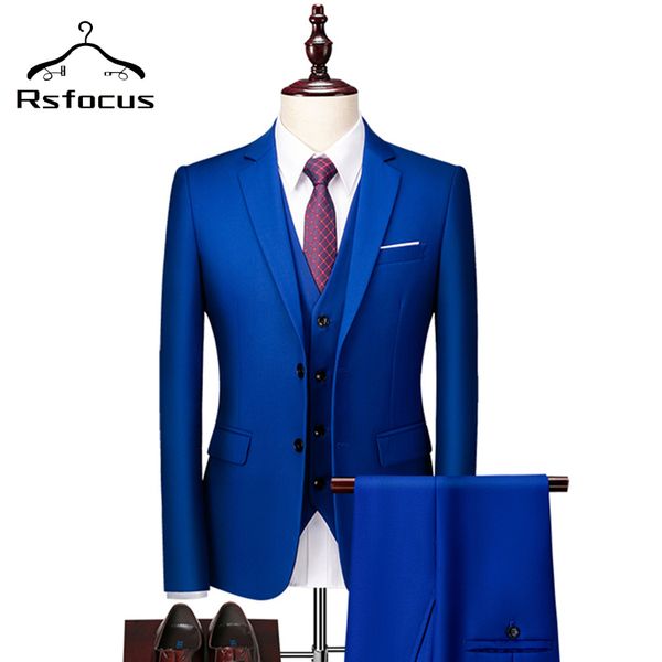 men's suits & blazers rsfocus 3 piece royal blue wedding suit men costume homme mariage classic mens formal business prom party we, White;black
men's suits & blazers rsfocus 3 piece royal blue wedding suit men costume homme mariage classic mens formal business prom party we, White;black