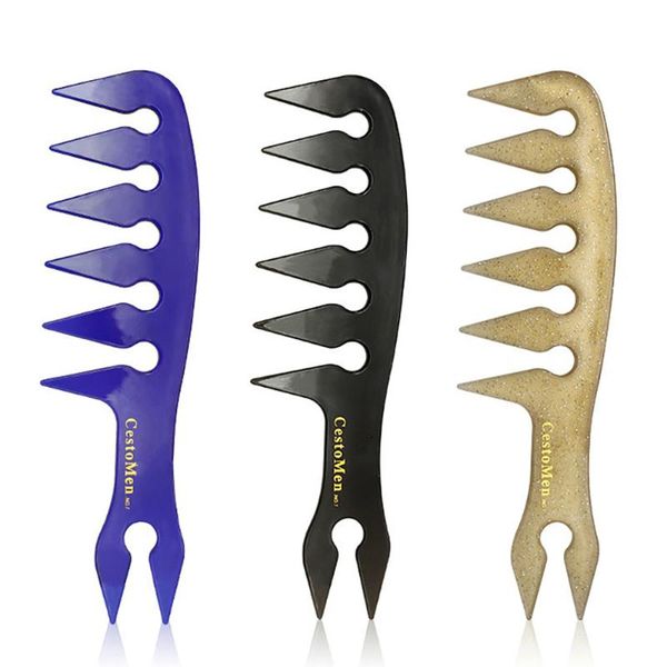 hair texture comb professional wide tooth texturizing man oil head pomade styling hairdressing combs for men brushes, Silver
hair texture comb professional wide tooth texturizing man oil head pomade styling hairdressing combs for men brushes, Silver