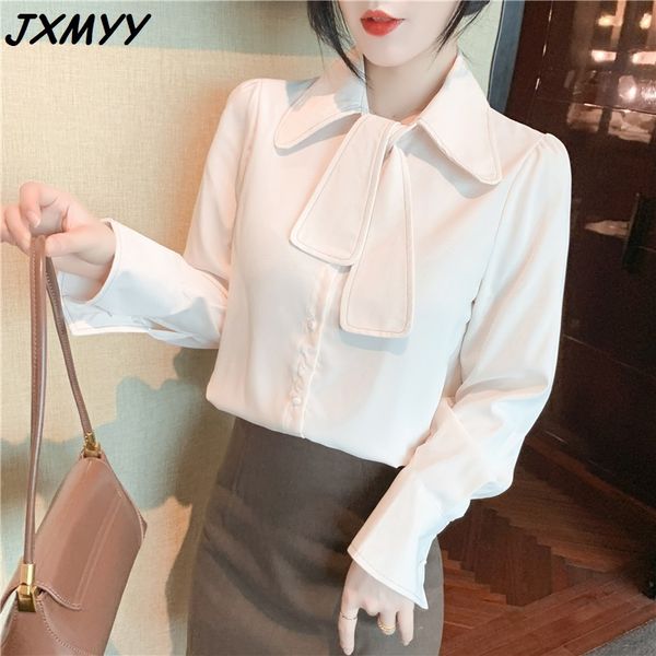 spring shirt female design sense niche doll collar french temperament shirt jxmyy 210412, White
spring shirt female design sense niche doll collar french temperament shirt jxmyy 210412, White