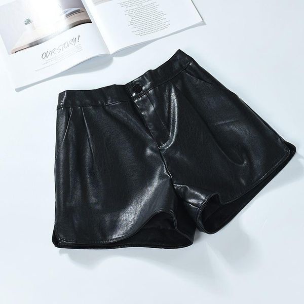 women's shorts women 2021 autumn winter fashion high waist wide leg female loose pu leather ladies plus size casual q822, White;black
women's shorts women 2021 autumn winter fashion high waist wide leg female loose pu leather ladies plus size casual q822, White;black