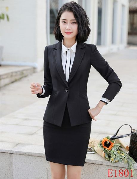 women's suits & blazers formal women skirt black blazer and jacket sets ladies work wear business clothes office uniform styles ol, White;black
women's suits & blazers formal women skirt black blazer and jacket sets ladies work wear business clothes office uniform styles ol, White;black