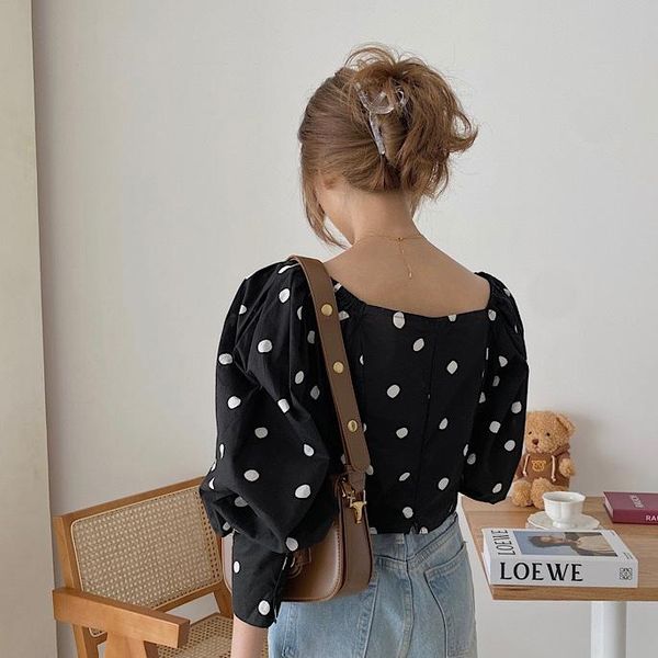polka dot blouse women puff sleeve square collar blusas womens and blouses white black 9102 women's & shirts
polka dot blouse women puff sleeve square collar blusas womens and blouses white black 9102 women's & shirts