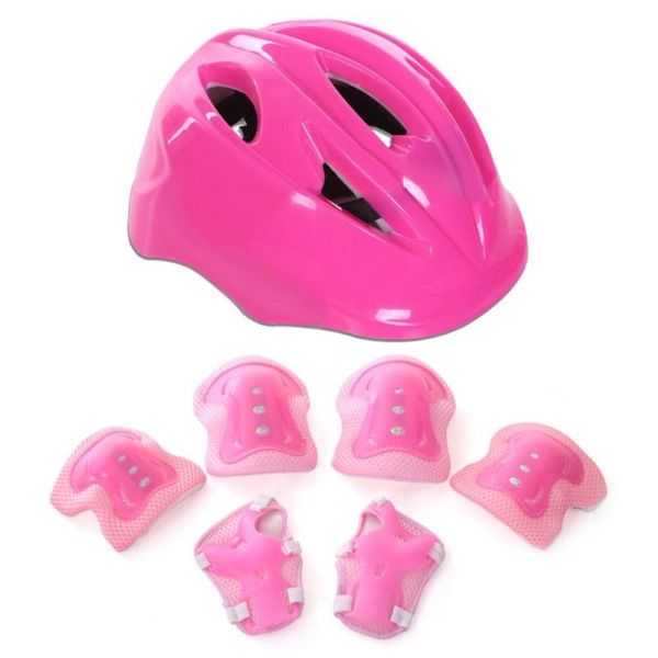 7pcs/set kids roller skating bicycle helmet knee wrist guard elbow pad set for children cycling sports protective gear & pads, Black;gray
7pcs/set kids roller skating bicycle helmet knee wrist guard elbow pad set for children cycling sports protective gear & pads, Black;gray