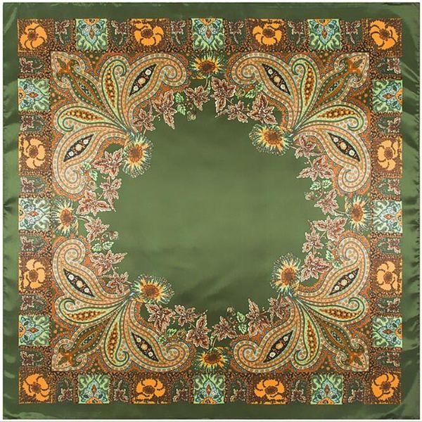 scarves spring 90x90cm silk scarf women elegant classic printed cashew neckerchief bandana square muslim headscarf, Blue;gray
scarves spring 90x90cm silk scarf women elegant classic printed cashew neckerchief bandana square muslim headscarf, Blue;gray
