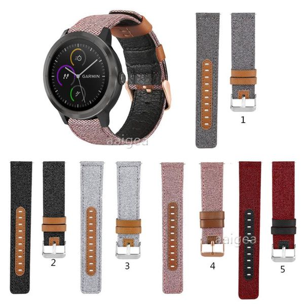 watch bands canvas fabric straps genuine leather for garmin vivoactive 3 music venu sq vivomove hr replacement band strap 20mm 22mm, Black;brown
watch bands canvas fabric straps genuine leather for garmin vivoactive 3 music venu sq vivomove hr replacement band strap 20mm 22mm, Black;brown