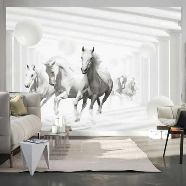 custom wallpaper 3d stereo space expansion white horse living room tv sofa bedroom home decor mural waterproof
custom wallpaper 3d stereo space expansion white horse living room tv sofa bedroom home decor mural waterproof