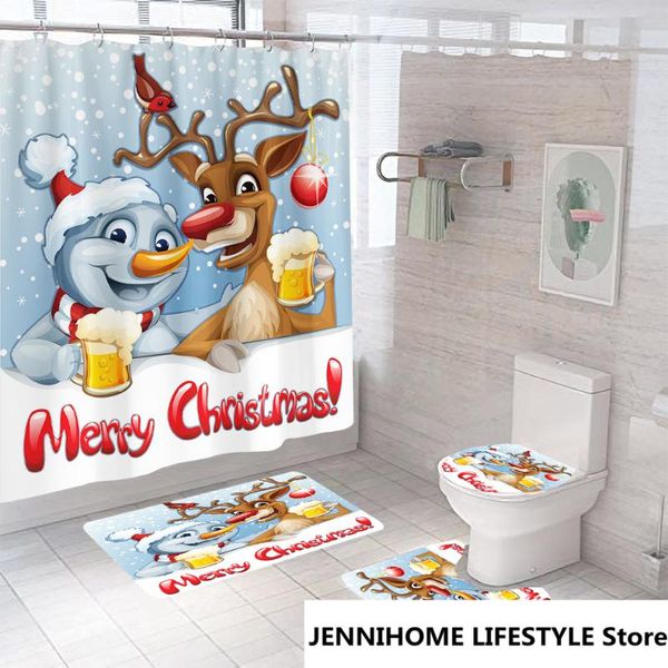 shower curtains 2022 merry christmas elk curtain set cartoon washable polyester fabric bathroom toilet cover mat bath cortinas
shower curtains 2022 merry christmas elk curtain set cartoon washable polyester fabric bathroom toilet cover mat bath cortinas