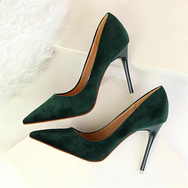dress shoes drop 9 colors classics women's shallow office arrival concise solid flock pointed toe women pumps fashion, Black
dress shoes drop 9 colors classics women's shallow office arrival concise solid flock pointed toe women pumps fashion, Black