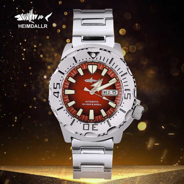 wristwatches heimdallr monster upgrade v2 automatic self-wind mechanical sapphire c3 green luminous 20atm waterproof watches for men, Slivery;brown
wristwatches heimdallr monster upgrade v2 automatic self-wind mechanical sapphire c3 green luminous 20atm waterproof watches for men, Slivery;brown