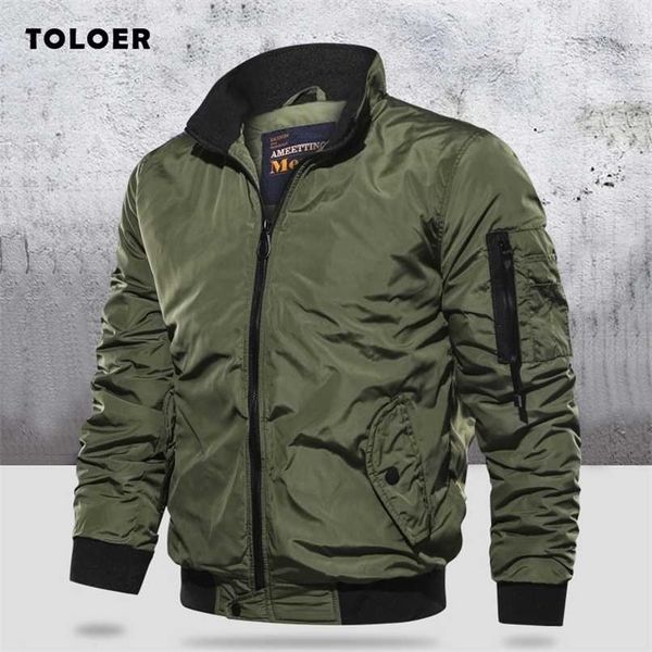 military jacket men's slim bomber jacket aurumn winter men outerwear casual long sleeve jackes and coats mens clothing plus size 211105, Black;brown
military jacket men's slim bomber jacket aurumn winter men outerwear casual long sleeve jackes and coats mens clothing plus size 211105, Black;brown