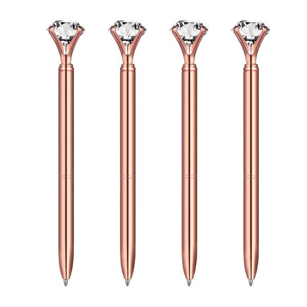 4pcs pen with big diamond crystal metal ballpoint school office supplies (rose gold) pens, Blue;orange
4pcs pen with big diamond crystal metal ballpoint school office supplies (rose gold) pens, Blue;orange