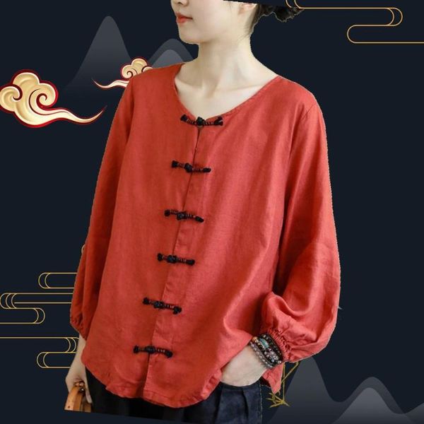 ethnic clothing women chinese style retro blouse lady traditional fashion oriental hanfu tang suit cotton linen casual shirt qipao, Red
ethnic clothing women chinese style retro blouse lady traditional fashion oriental hanfu tang suit cotton linen casual shirt qipao, Red