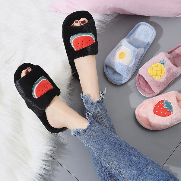 cute hipster strawberry cherry pineapple cotton slippers girl's heart indoor home shoes couples plush slipper, Black
cute hipster strawberry cherry pineapple cotton slippers girl's heart indoor home shoes couples plush slipper, Black