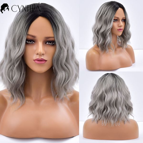daily gray ombre wave short hair synthetic wigs for women natural colored heat resistant female cosplay wavy fibre wig Â, Black
daily gray ombre wave short hair synthetic wigs for women natural colored heat resistant female cosplay wavy fibre wig Â, Black