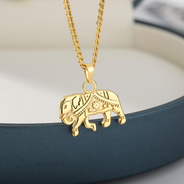 stainless steel necklace vintage gothic elephant pendant aesthet lucky animal gold chain jewelry women man's gift bff necklaces, Silver
stainless steel necklace vintage gothic elephant pendant aesthet lucky animal gold chain jewelry women man's gift bff necklaces, Silver