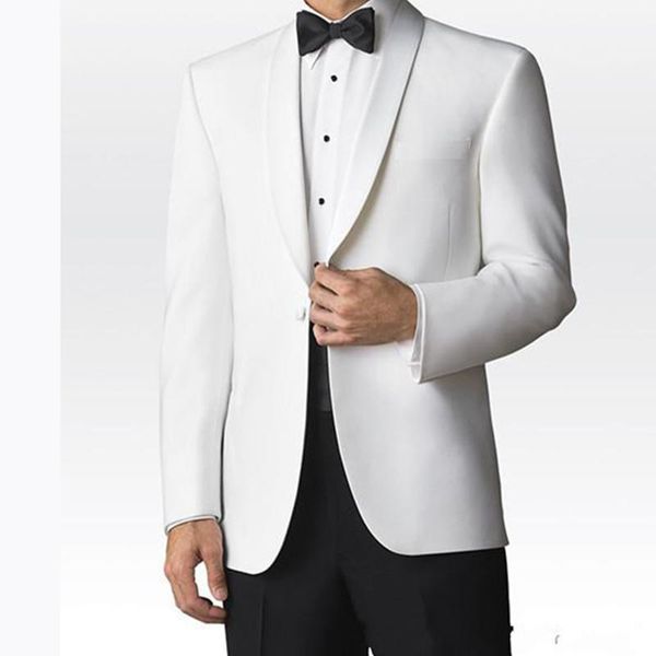men's suits & blazers tailor made fashion handsome white men suit oversize slim fit groomsmen tuxedo for wedding business office party, White;black
men's suits & blazers tailor made fashion handsome white men suit oversize slim fit groomsmen tuxedo for wedding business office party, White;black