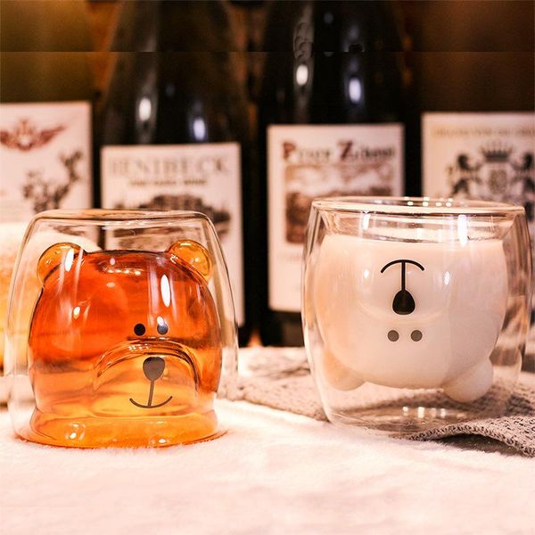 mugs creative cute bear coffee mug double glass cup carton ins animal milk juice lady valentine's day anniversary gift
mugs creative cute bear coffee mug double glass cup carton ins animal milk juice lady valentine's day anniversary gift
